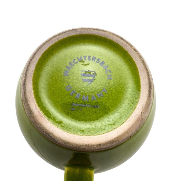 Waechtersbach Kiwi Green Large Mugs (6) 12 oz  Fun Factory Freestyle 3 1/2" Tall - Picture 4 of 7